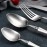 4Pcs/Set Stainless Steel Cutlery Set Cutter Fork Spoon