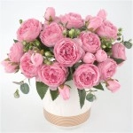 5 Heads Of Bud Peony Artificial Flower