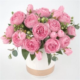 5 Heads Of Bud Peony Artificial Flower