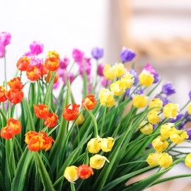 Plastic Rose Simulation Flowers Artificial Flowers