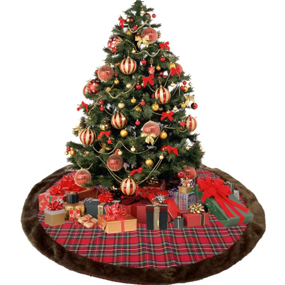 Christmas Plaid Sock/Tree Skirt for Xmas Tree