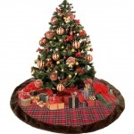Christmas Plaid Sock/Tree Skirt for Xmas Tree