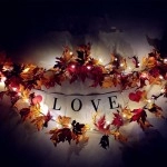 Simulate Maple Leaf Rattan String Light Decoration