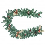 1.8m Artificial Christmas Garland With Lights Xmas Decoration