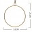 Iron Frame Wall Hanging Pendant with Rope
